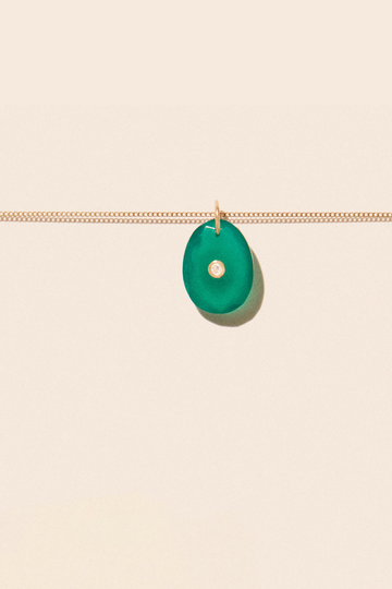 PASCALE MONVOISIN Orso N°1 Necklace in Green Onyx