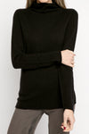 PAYCHI GUH Cozy Luxe Funnel Sweater in Black