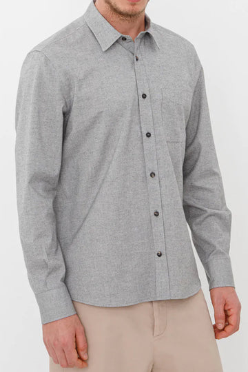 PESERICO Sporty Flannel Shirt in Slate