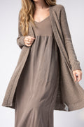 PRIVATE 0204 Cashmere Duster Cardigan in Brownish