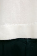 PRIVATE 0204 Cashmere Hand-Stitch V-Neck Sweater in White