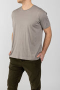 PRIVATE 0204 Cotton T-Shirt in Greige