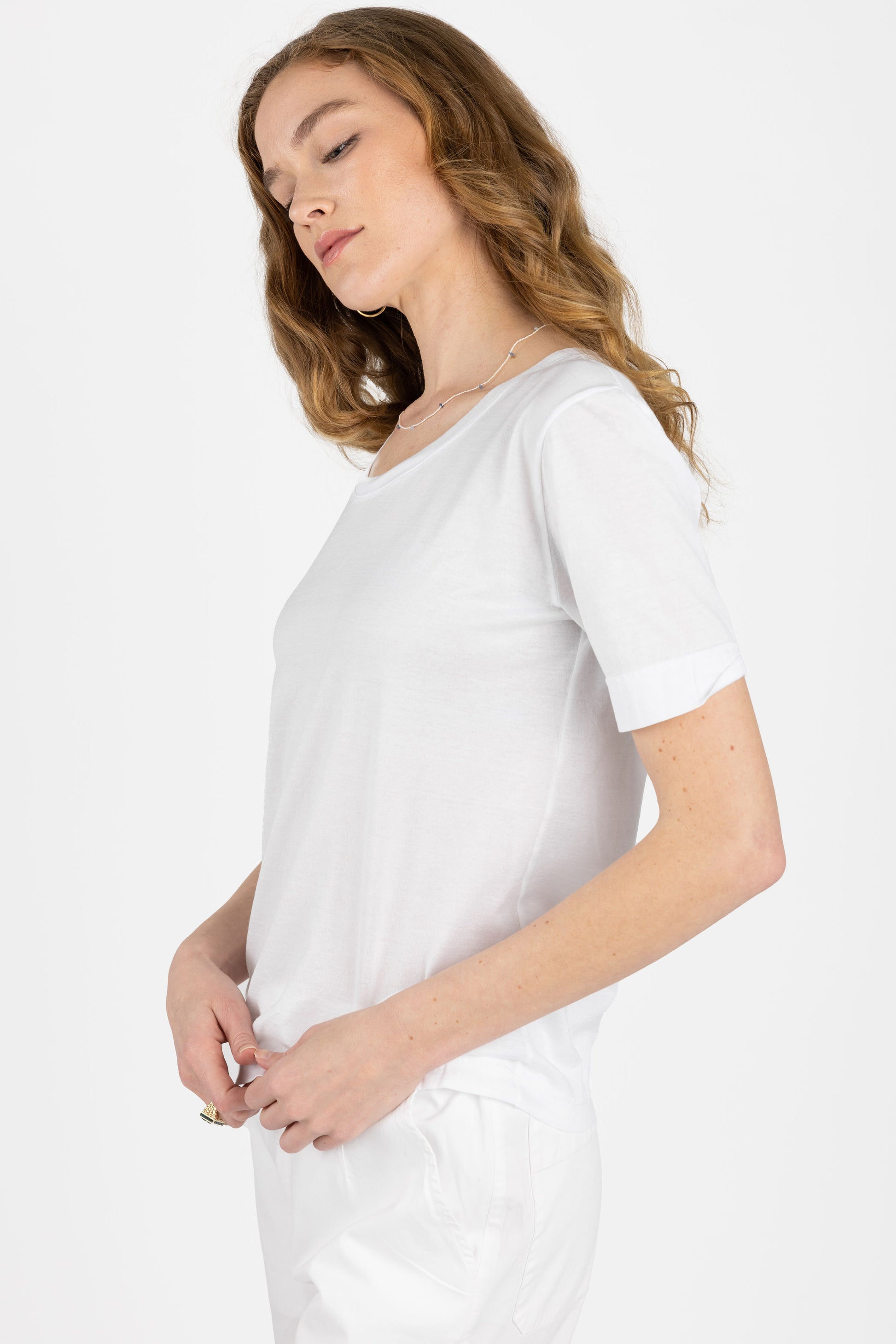 PRIVATE 0204 Fine Cotton T-Shirt in White
