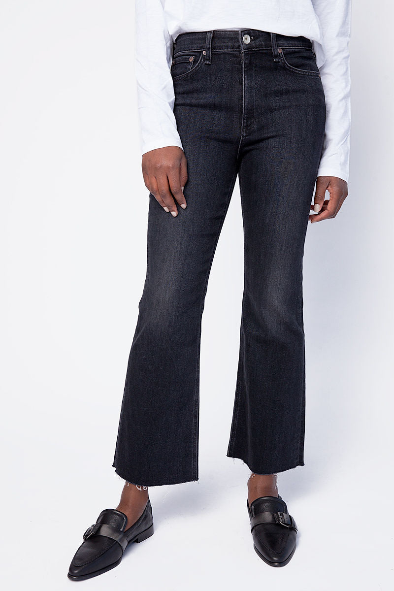 Nina High Rise Flare Jeans in Reyes