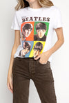 RE/DONE 70s Loose Tee The Beatles in Optic White