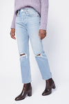 RE/DONE 70s Stove Pipe Jeans in Light Destroyed