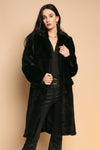 RTA Dawson Faux Fur Coat in Black