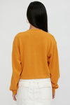 RTA Alba Cropped Sweater in Honey