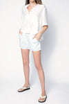 RTA Edwinna Pajama Short in White Striped