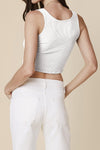 SABLYN Blossom Tank in White
