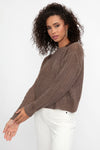 SABLYN Marci Cashmere Sweater in Swiss Brown