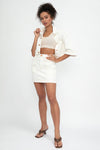SLVRLAKE Savior Skirt in Natural White