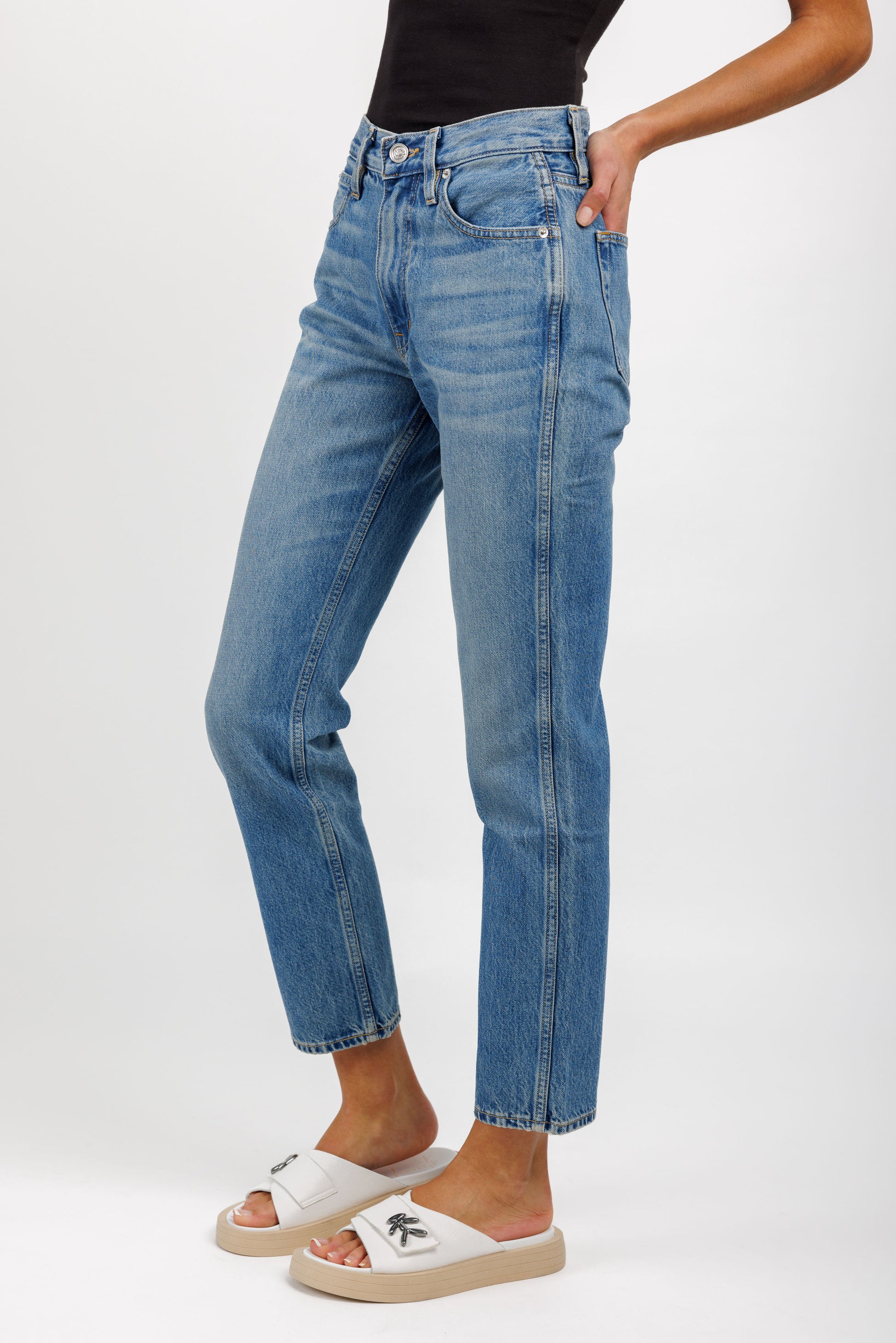 SLVRLAKE Virginia Slim Jeans in Pay No Mind