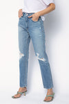 SLVRLAKE Virginia Slim Jeans in Rolling Waters