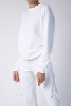 THE RANGE Drawcord Sweatshirt in White
