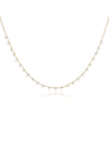 L.A. STEIN Celeste 24 Floating Diamond Necklace in Yellow Gold