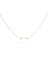 L.A. STEIN Celeste 3 Floating Diamond Necklace in Yellow Gold