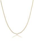 L.A. STEIN Diamond Tennis Necklace in Yellow Gold