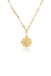 L.A. STEIN Jumbo Oval Link Chain with Diamond Stella Locket in Yellow Gold