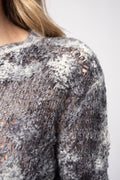 AVANT TOI Brushed Cashmere Silk Sweater in Marmo