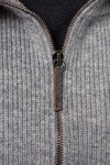 FABIANA FILIPPI Zip Up Cardigan in Color Block