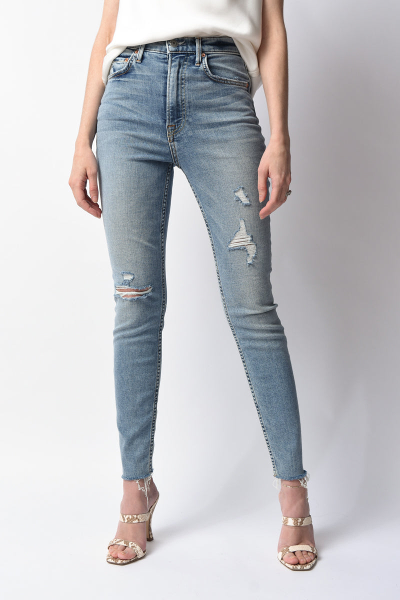 GRLFRND Kendall Skinny Jean in Say You Will Blue