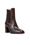 HENRY BEGUELIN Ankle Boots in Calf Spazzolato and Printed Goat Leather