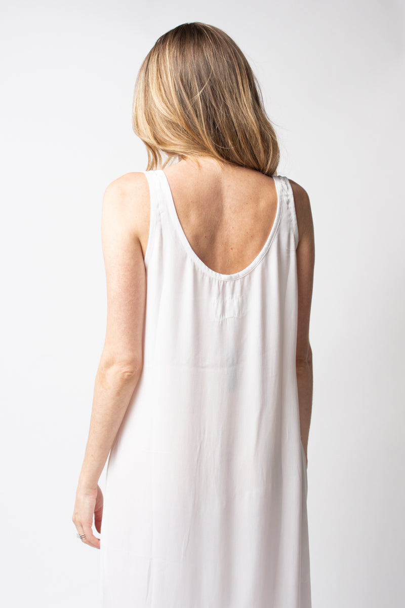 Private 0204 Silk Tank Maxi Dress | White | T. Boutique Private 0204 Silk Tank Maxi Dress | White | T. Boutique