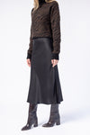 RTA Beau Turtleneck Sweater in Cedar Zebra