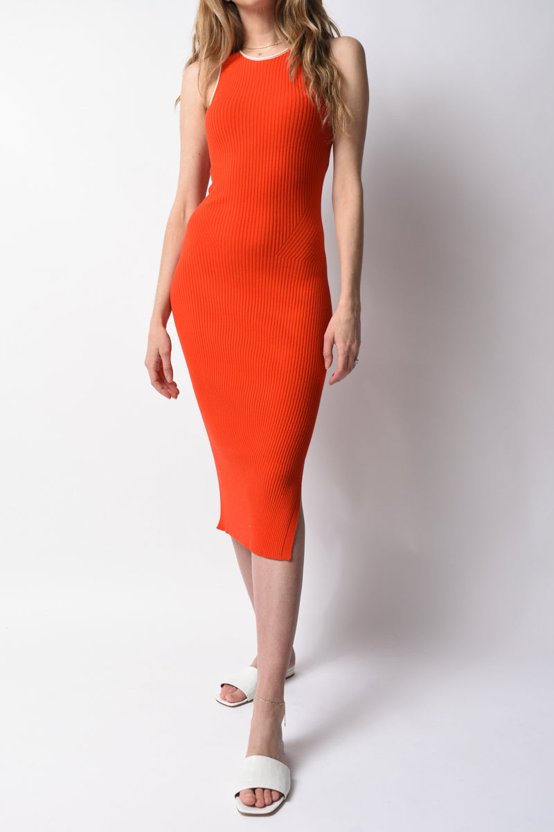 Rag & Bone Kishi Seamless Tank Dress, Orgflame, Women's, M