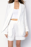 TANDEM Blazer Jacket in Off White
