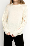TANDEM Crewneck Sweater in Ivory