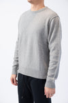 FRAME Seamed Cashmere Sweater in Grey