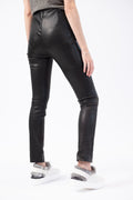 RAG & BONE Simone Lamb Leather Pant in Black