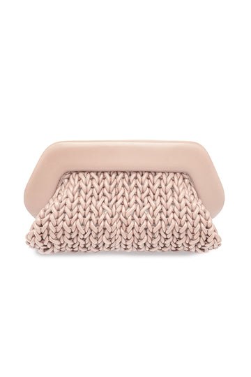 THEMOIRè Bios Knitted Bag in Light Pink