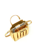 THEMOIRè Aria Laminated Bag in Gold