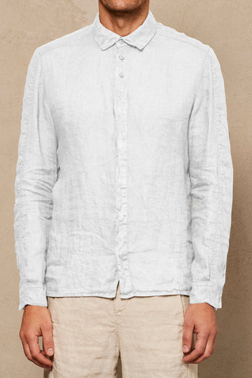 TRANSIT Button Down Shirt in Optical White