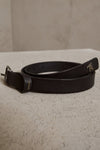 TRANSIT Leather Belt in Black