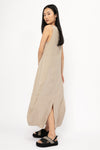TRANSIT Long Linen Viscose Dress in Sand