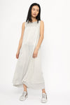 TRANSIT Long Silk Dress in Light Grey