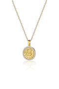 VELINA Diamond Zodiac Pendant in 18k Yellow Gold Capricorn