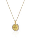 VELINA Diamond Zodiac Pendant in 18k Yellow Gold Sagittarius