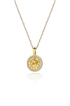 VELINA Diamond Zodiac Pendant in 18k Yellow Gold Taurus