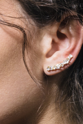 VELINA 925 Gold Alta Crystal Ear Crawler
