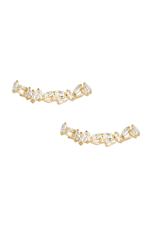 VELINA 925 Gold Alta Crystal Ear Crawler