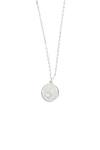 VELINA Silver Constellation Disc Necklace