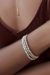 VELINA 925 Gold Alta Crystal Cuff Bracelet