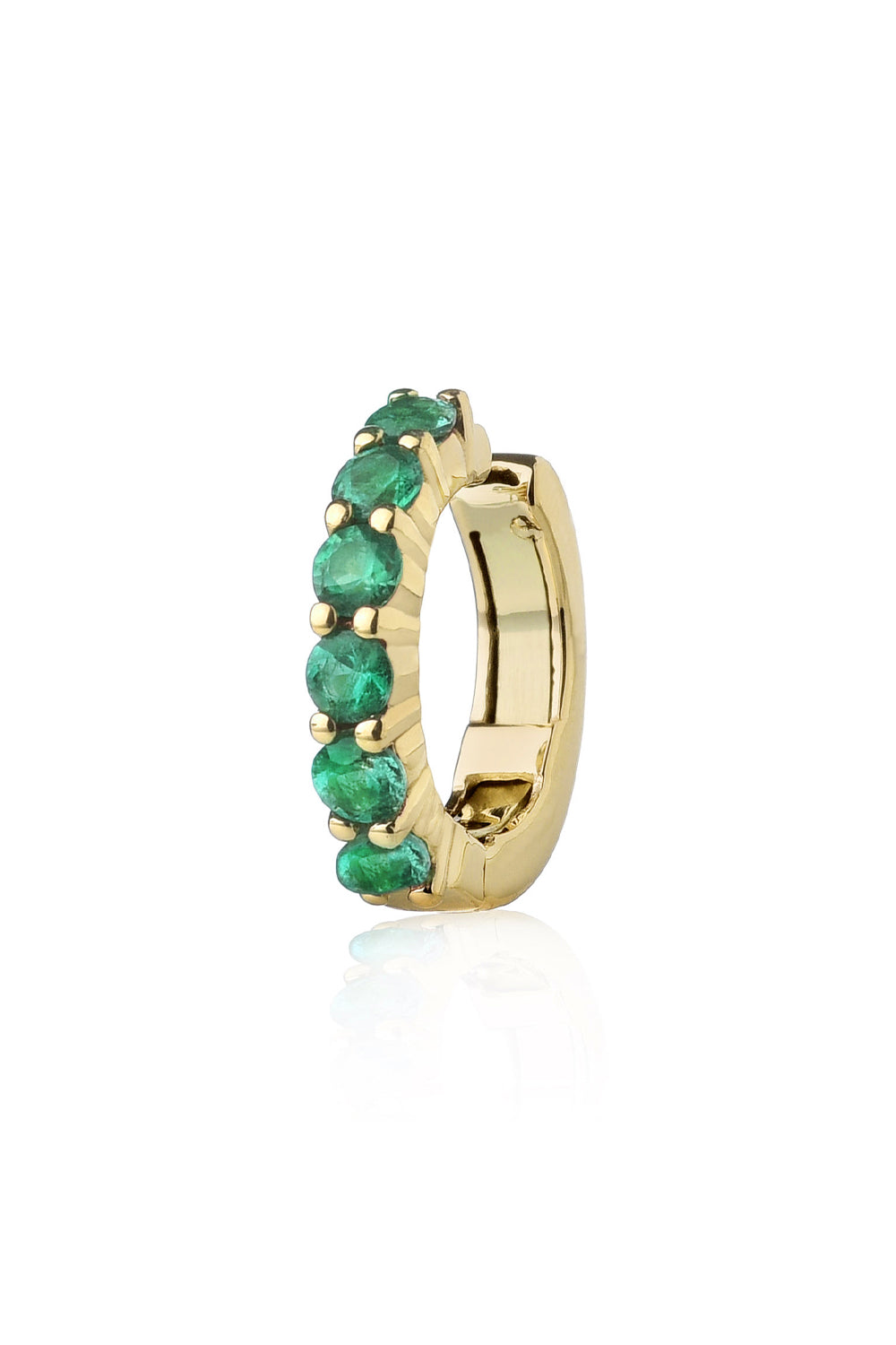 Emerald Ear Cuff in 18k Yellow Gold