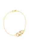VELINA 925 Gold Double Long Link Chain Bracelet