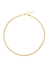 VELINA 925 Gold Herringbone Chain Necklace